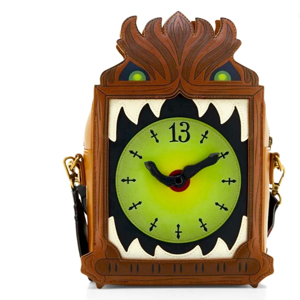 Loungefly Disney Haunted Mansion Clock Crossbody Bag